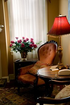 This photo of an interior decorated in the Victorian manner was taken by photographer/artist Roger Kirby of Yakima, Washington.